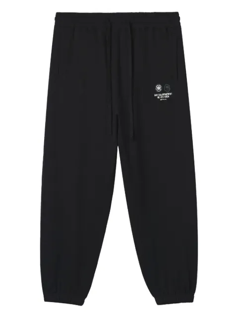 FINGERCROXX logo-patch cuffed trousers