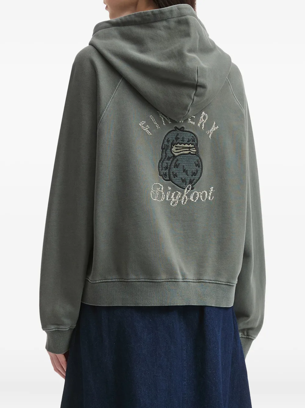 Fingercroxx Embroidered Zip-up Hoodie In Multi