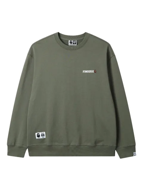 FINGERCROXX embroidered logo cotton sweatshirt