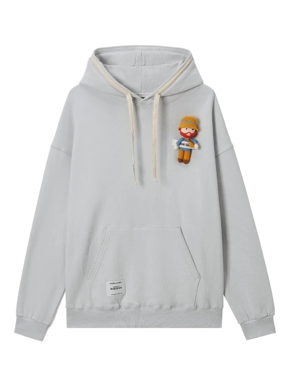 Musium Div. crocheted-figure hoodie | Grey | Image 1