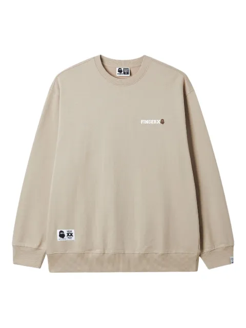 FINGERCROXX sudadera con cuello redondo y logo bordado