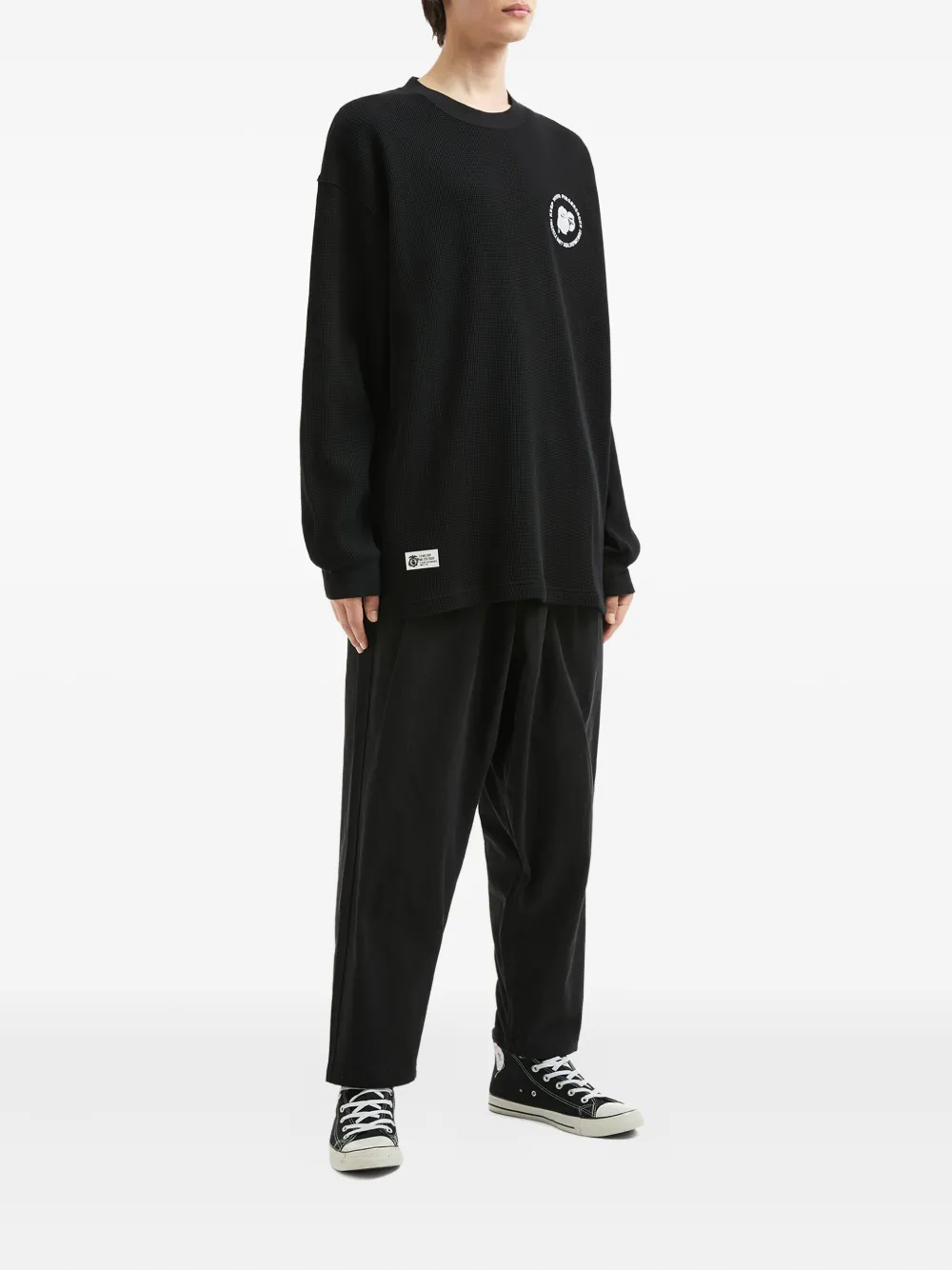 FINGERCROXX waffle-knit long-sleeve sweater | Sweatshirts | Image 2