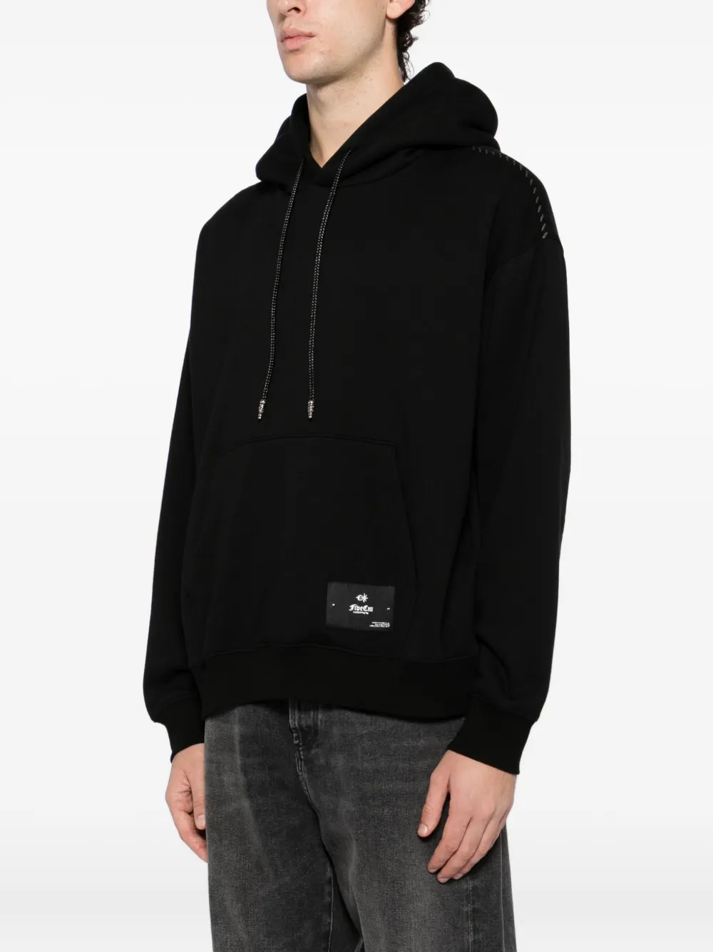 FIVE CM Hoodie met contrasterend stiksel Zwart