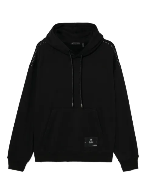 FIVE CM contrast-stitch hoodie