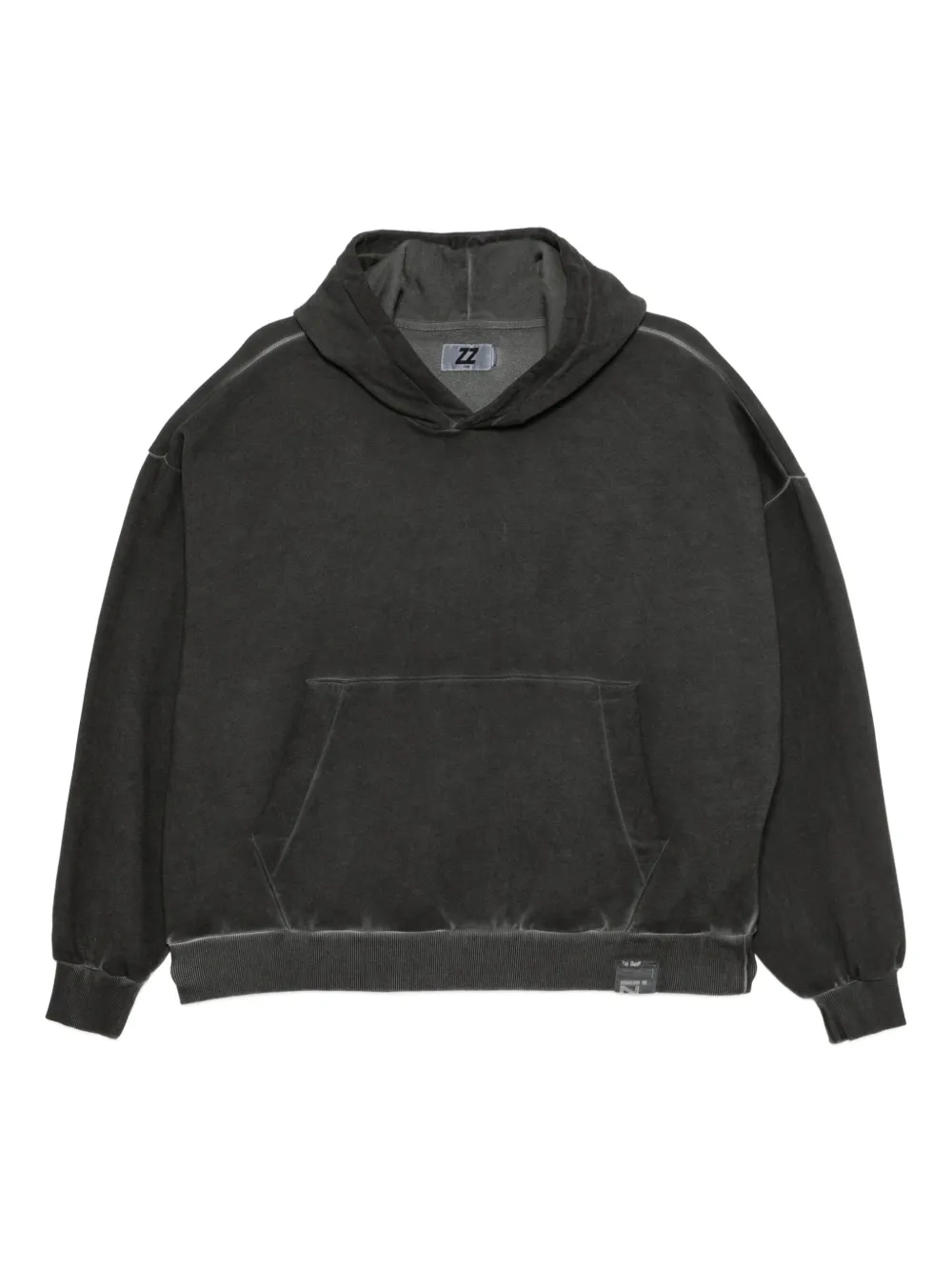 izzue graphic-embroidered hoodie | Grey | Image 1