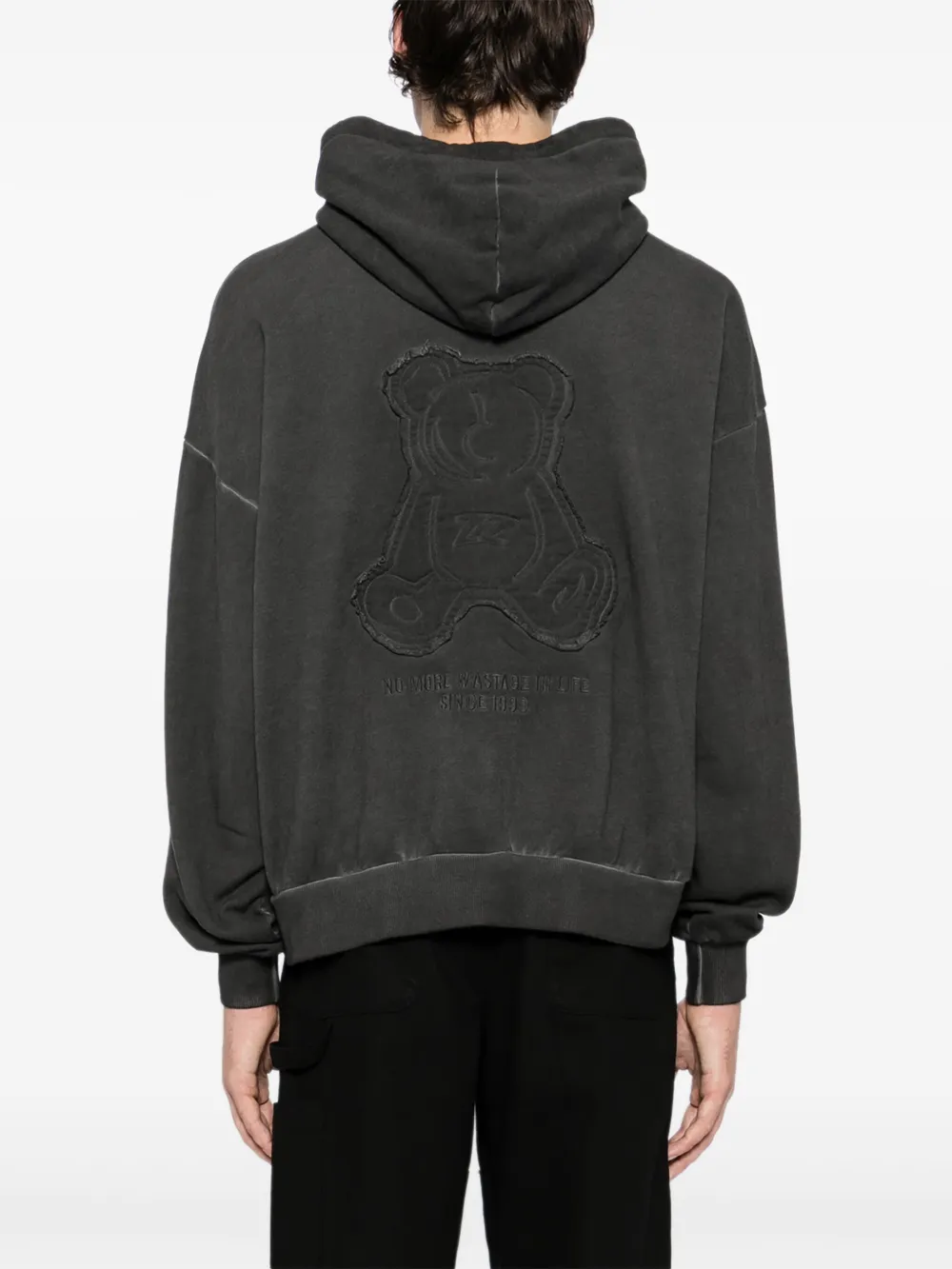 izzue Hoodie met borduurwerk Grijs