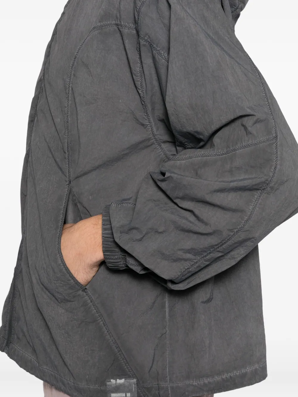 izzue Jack met geborduurde tekst en capuchon Grijs