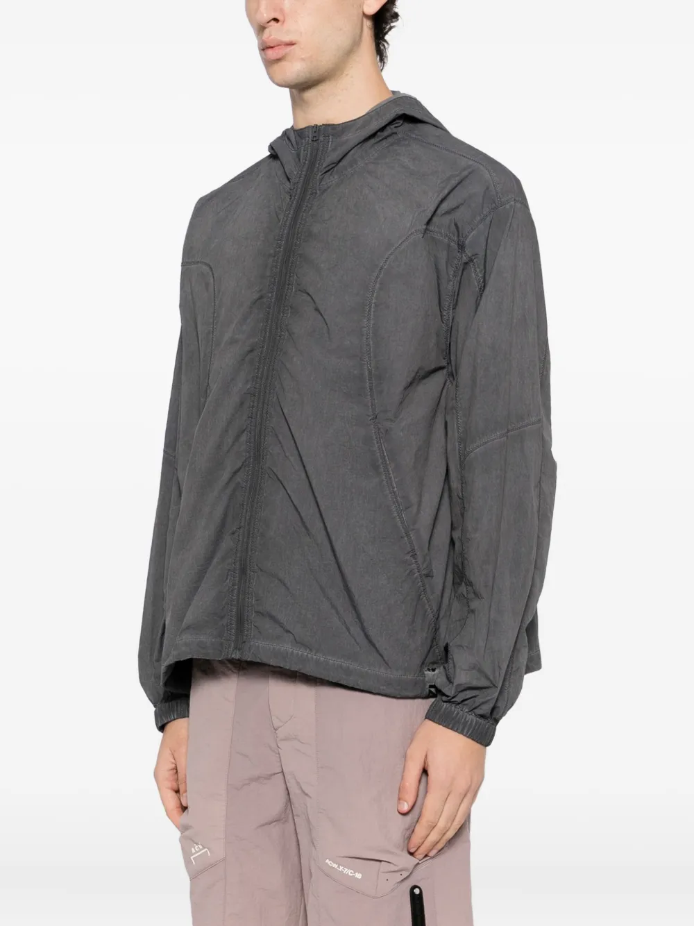 izzue Jack met geborduurde tekst en capuchon Grijs