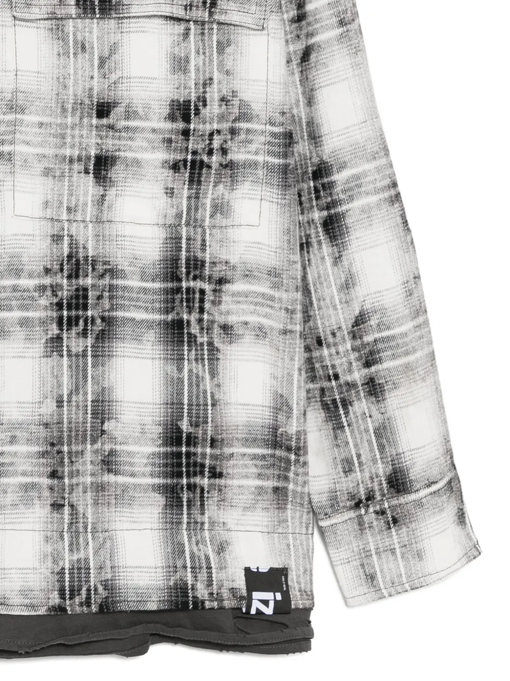 izzue Overhemd met logopatch Zwart