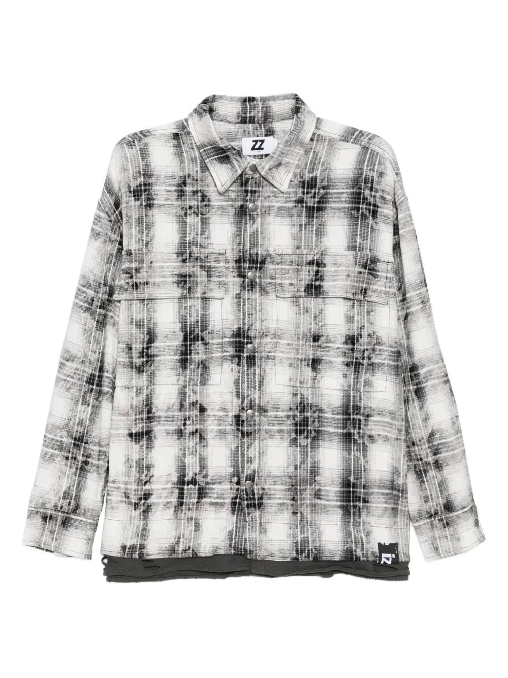 izzue logo-patched shirt | Black | Image 1