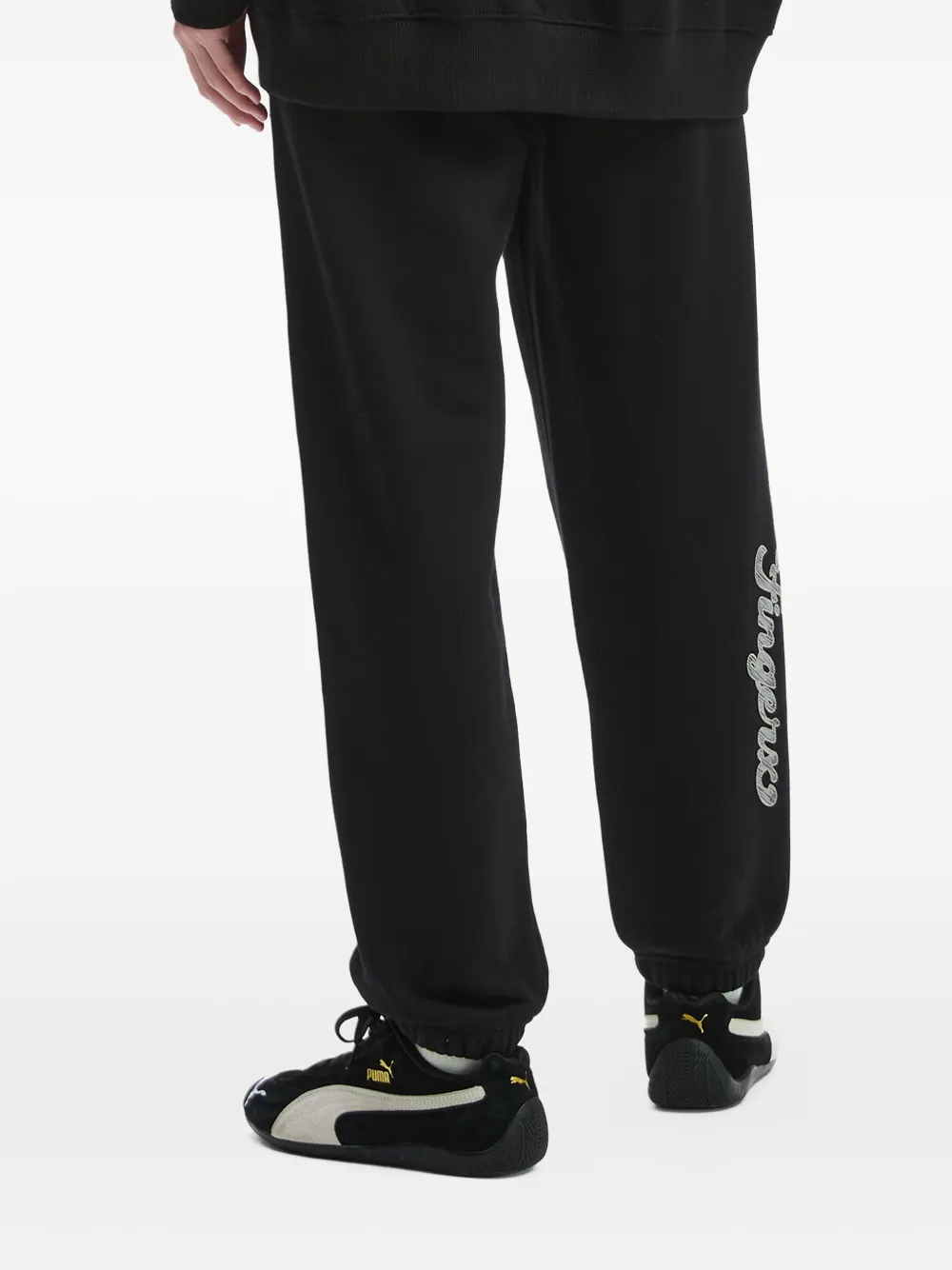 FINGERCROXX Joggingbroek met geborduurd logo Zwart