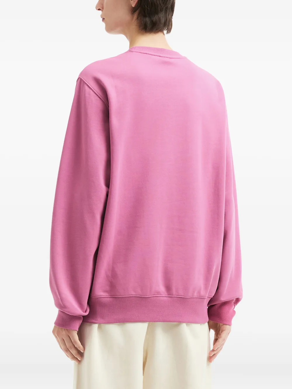 Fingercroxx Graphic-print Crew-neck Sweatshirt In Purple