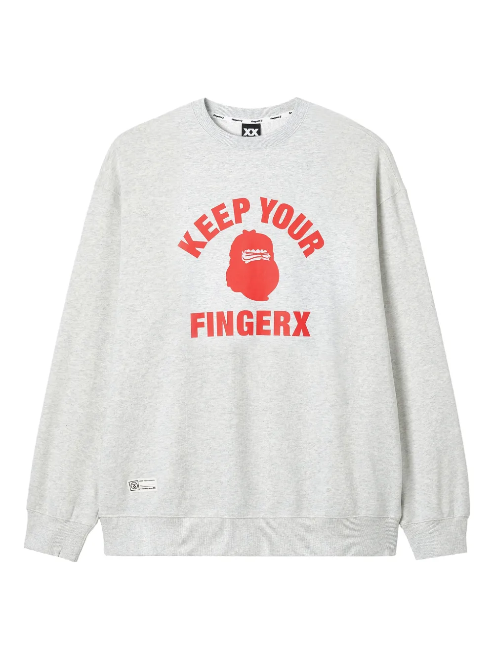 Fingercroxx Graphic-print Sweatshirt In Gray