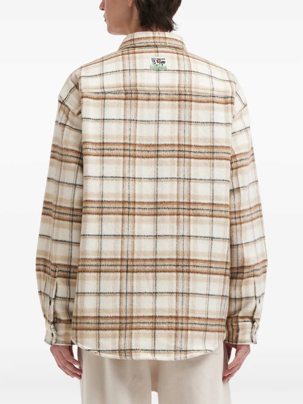 Fingercroxx Checked-pattern Long-sleeve Shirt In Multi