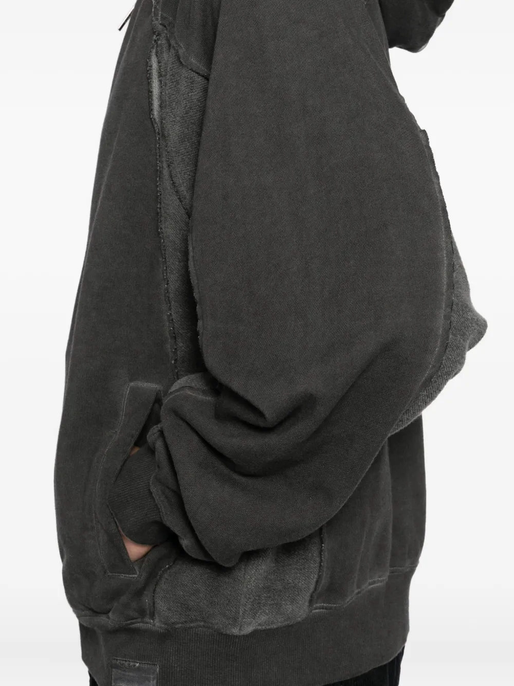 izzue Hoodie met geborduurd logo Grijs