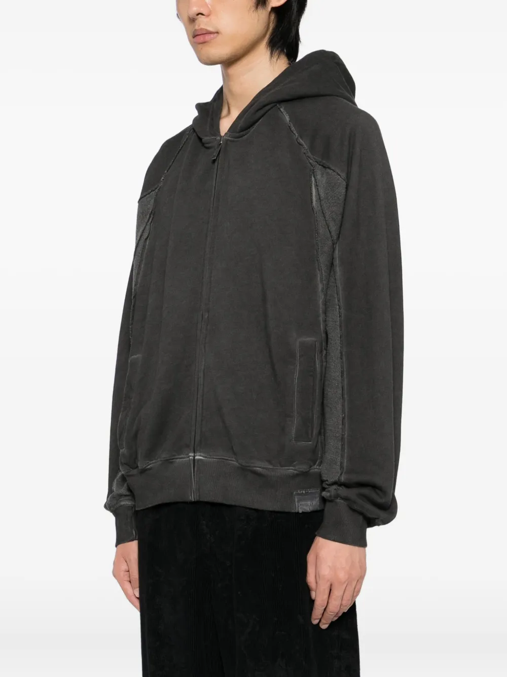 izzue Hoodie met geborduurd logo Grijs