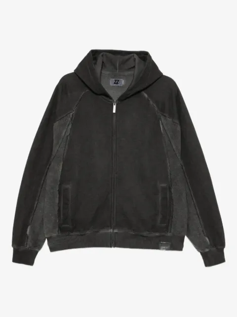 izzue logo-embroidered hoodie