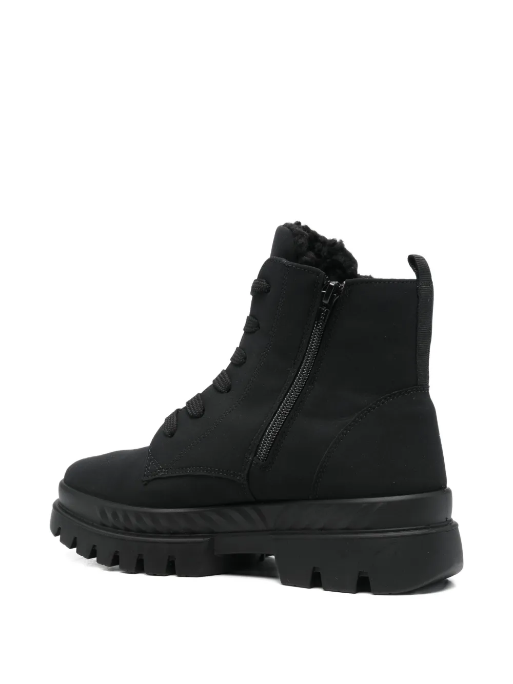 Ara Montivale Waterproof Lace-up Boot In Black