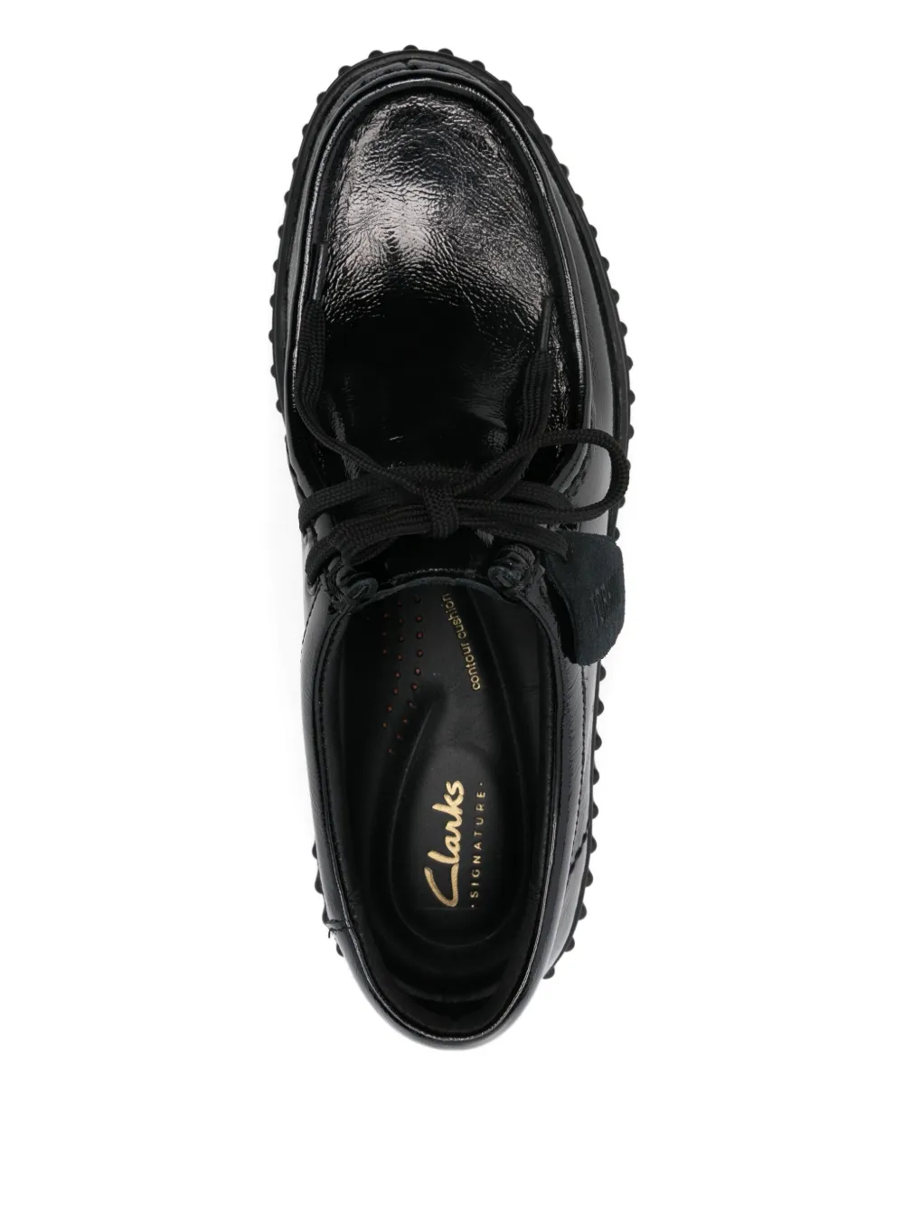 Clarks Torhill Bee leather sneakers Black
