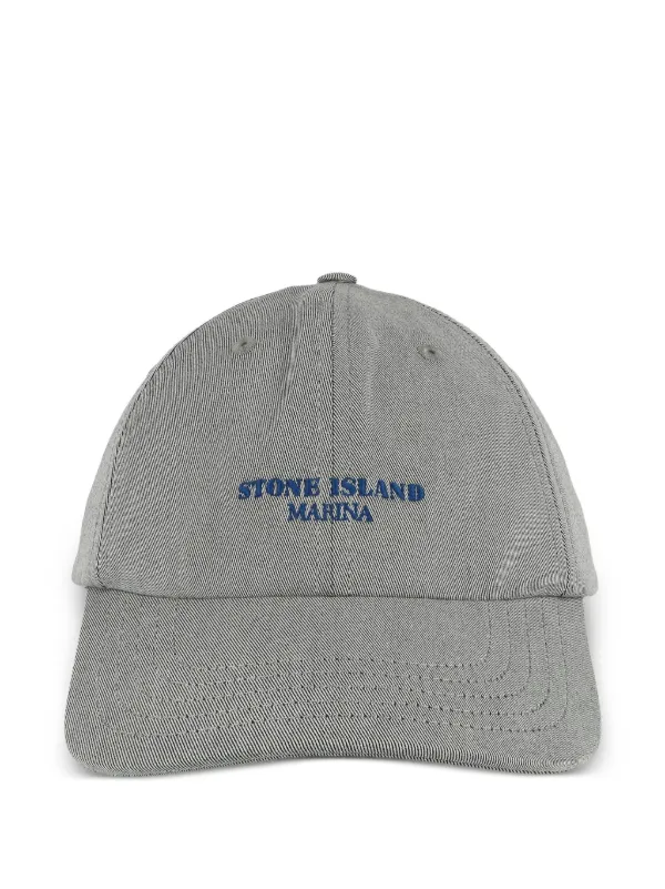 STONE  ロゴ グレーキャップ Stone Island ロゴ キャップ | グレー | FARFETCH JP