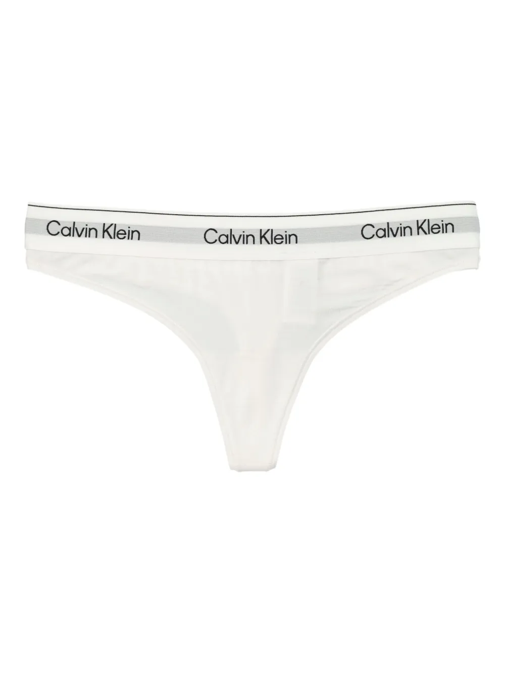 Calvin Klein logo-band thong | White | Image 1