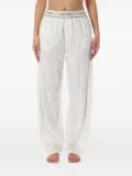 Calvin Klein striped pyjama pants - White
