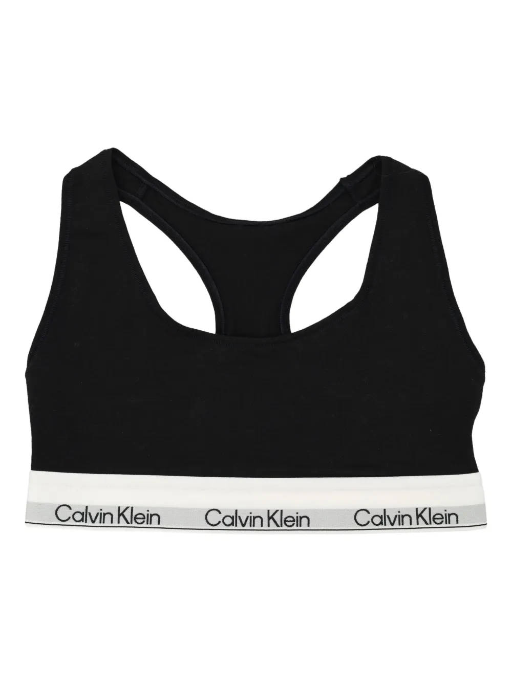 Calvin Klein racerback bralette | Black | Image 1