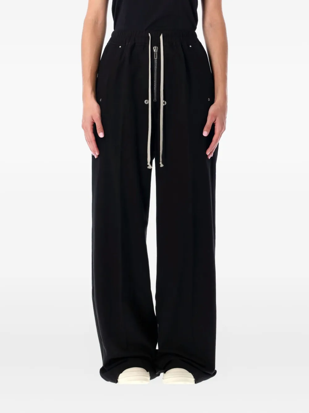 Rick Owens Drkshdw Drawstring Casual Pants In Black