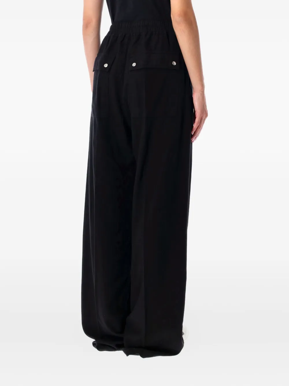 Rick Owens DRKSHDW drawstring zip trousers - Zwart
