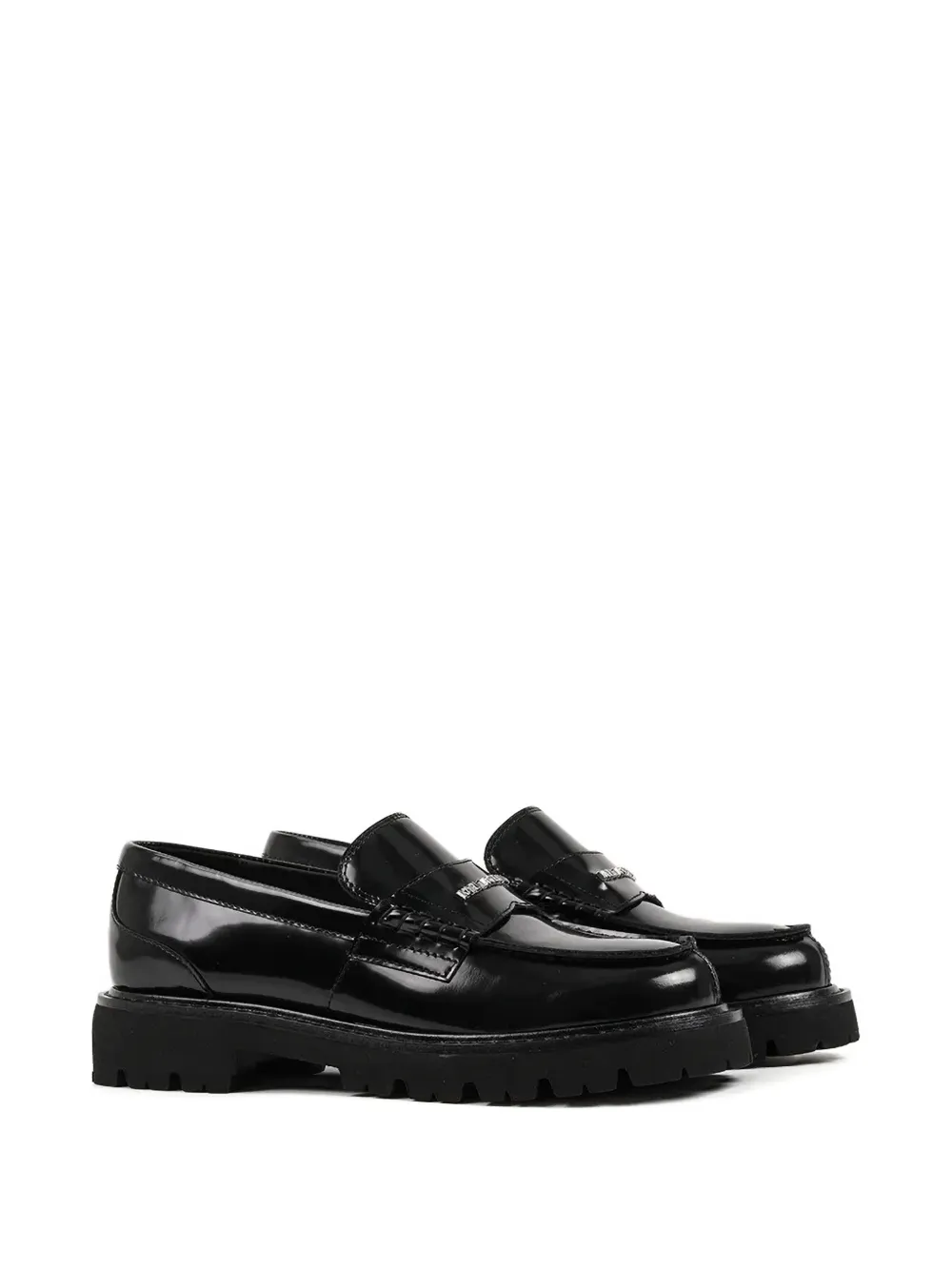 Karl Lagerfeld Lowell Leather Loafers In Black