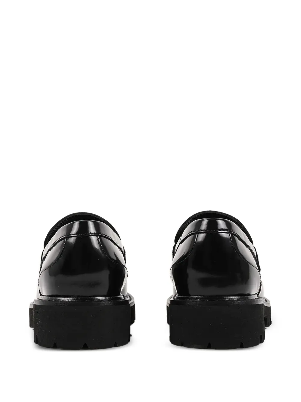  Karl Lagerfeld Lowell Leather Loafers - Black 