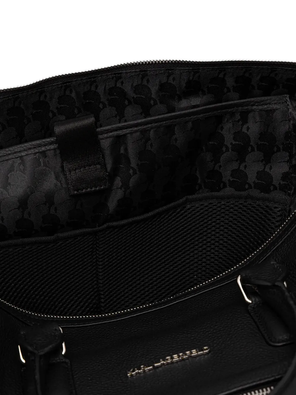 Karl Lagerfeld Reistas met logo Zwart