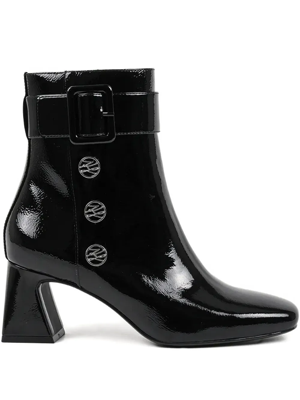 Karl Lagerfeld 60mm Beata Buckled Boots In Black