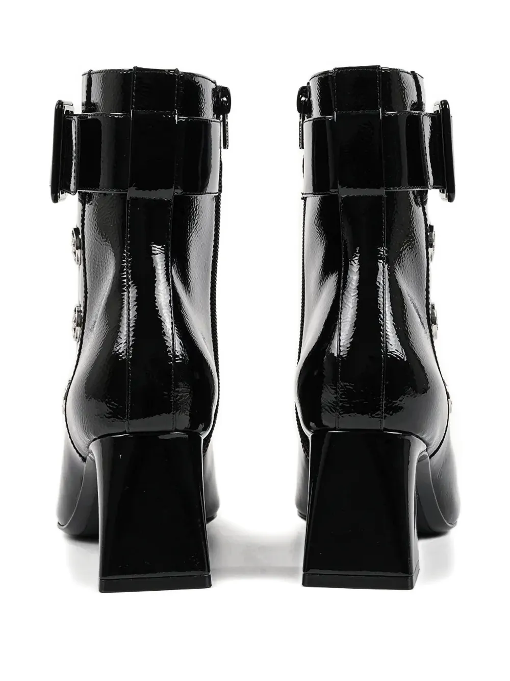 Karl Lagerfeld 60mm Beata Buckled Boots In Black