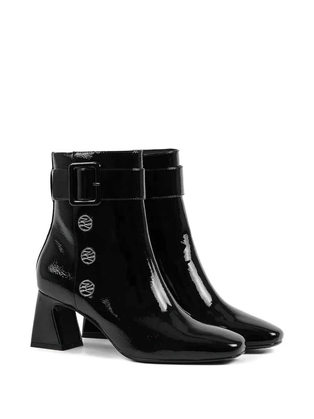 Karl Lagerfeld 60mm Beata Buckled Boots In Black