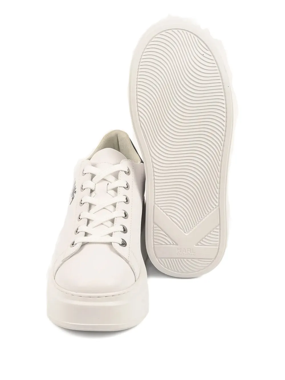 Karl Lagerfeld Anakapri Platform Lace-up Sneakers In Multi