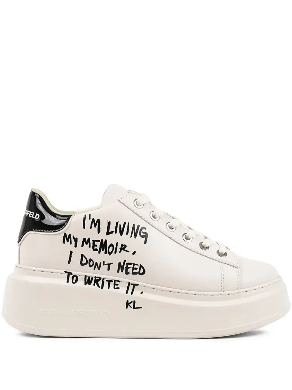 Karl Lagerfeld ANAKAPRI platform lace-up sneakers | White | Image 1