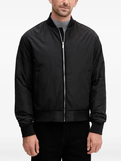Karl Lagerfeld chamarra bomber con detalles del logo