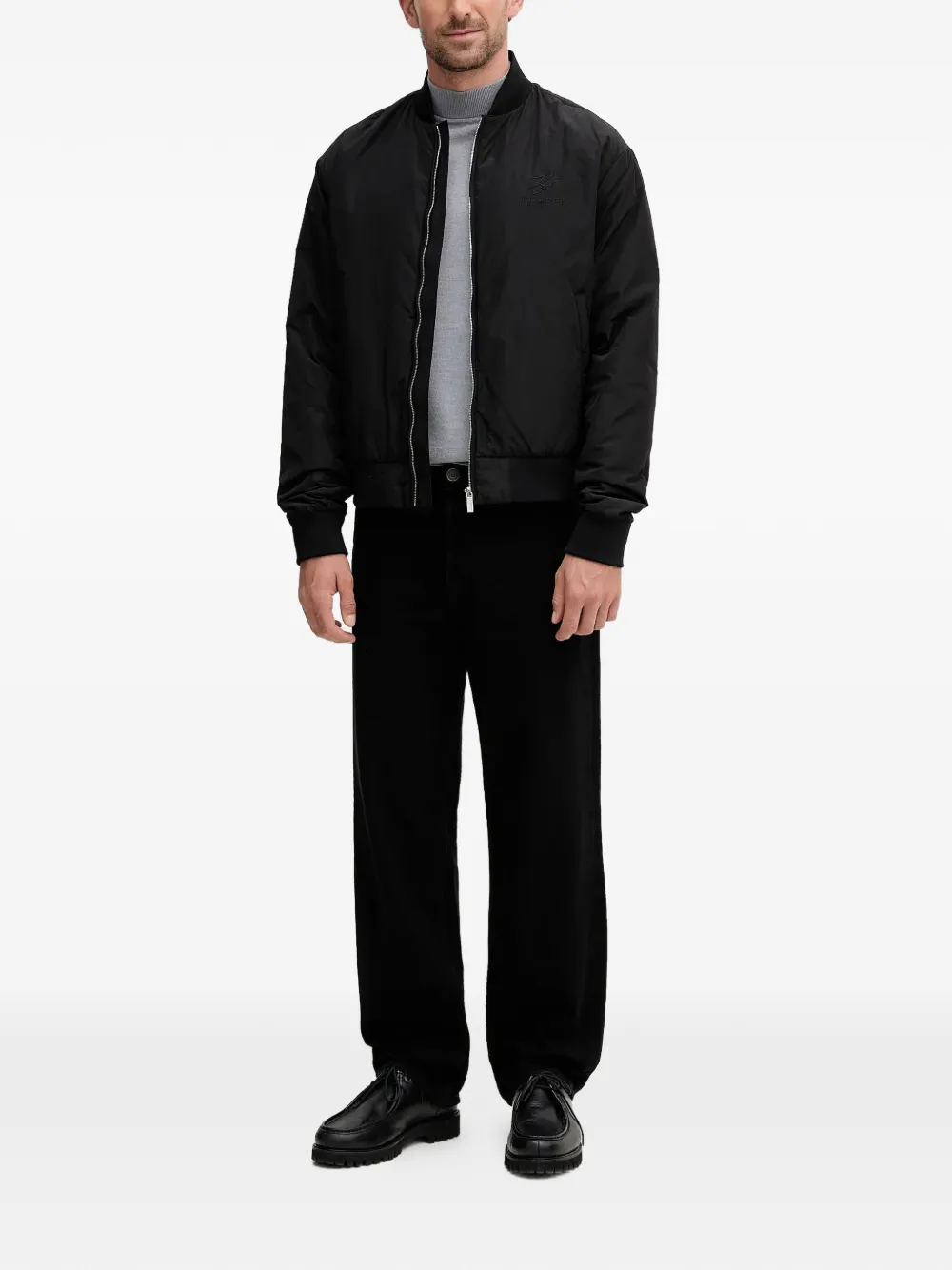 Karl Lagerfeld logo-detail bomber jacket | Bomber Jackets | Image 2