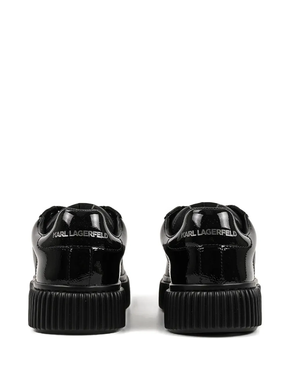 Karl Lagerfeld Platform Lace-up Trainers In Multi