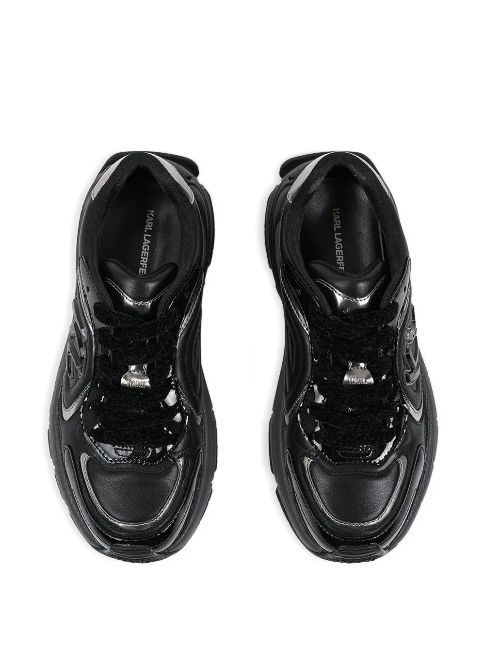 Karl Lagerfeld Orion Lace-up Sneakers In Black