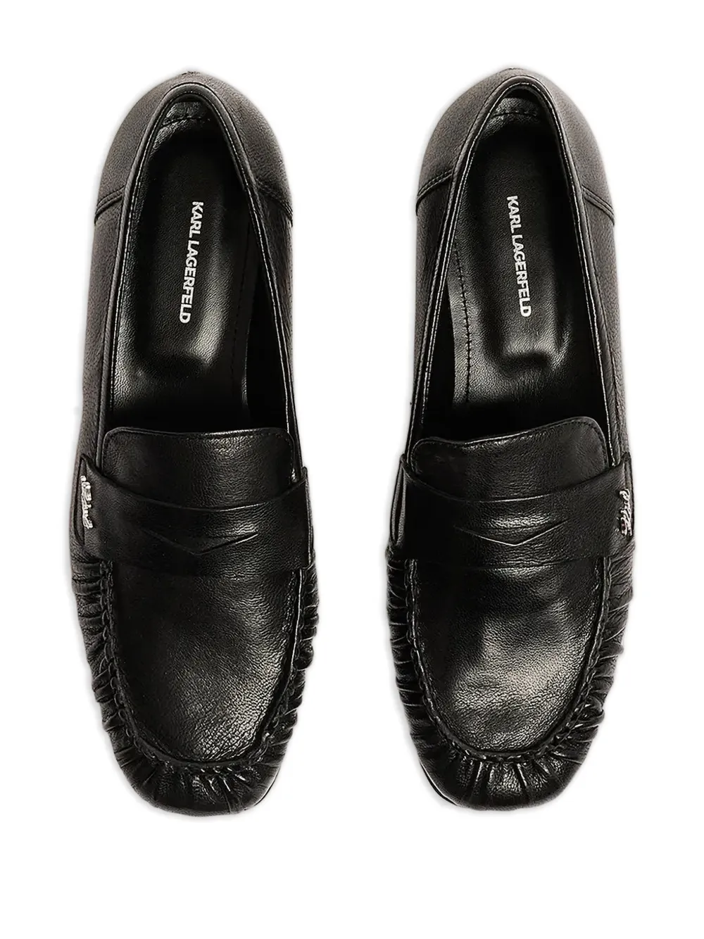 Karl Lagerfeld Logo Detail Loafers In Animal Print