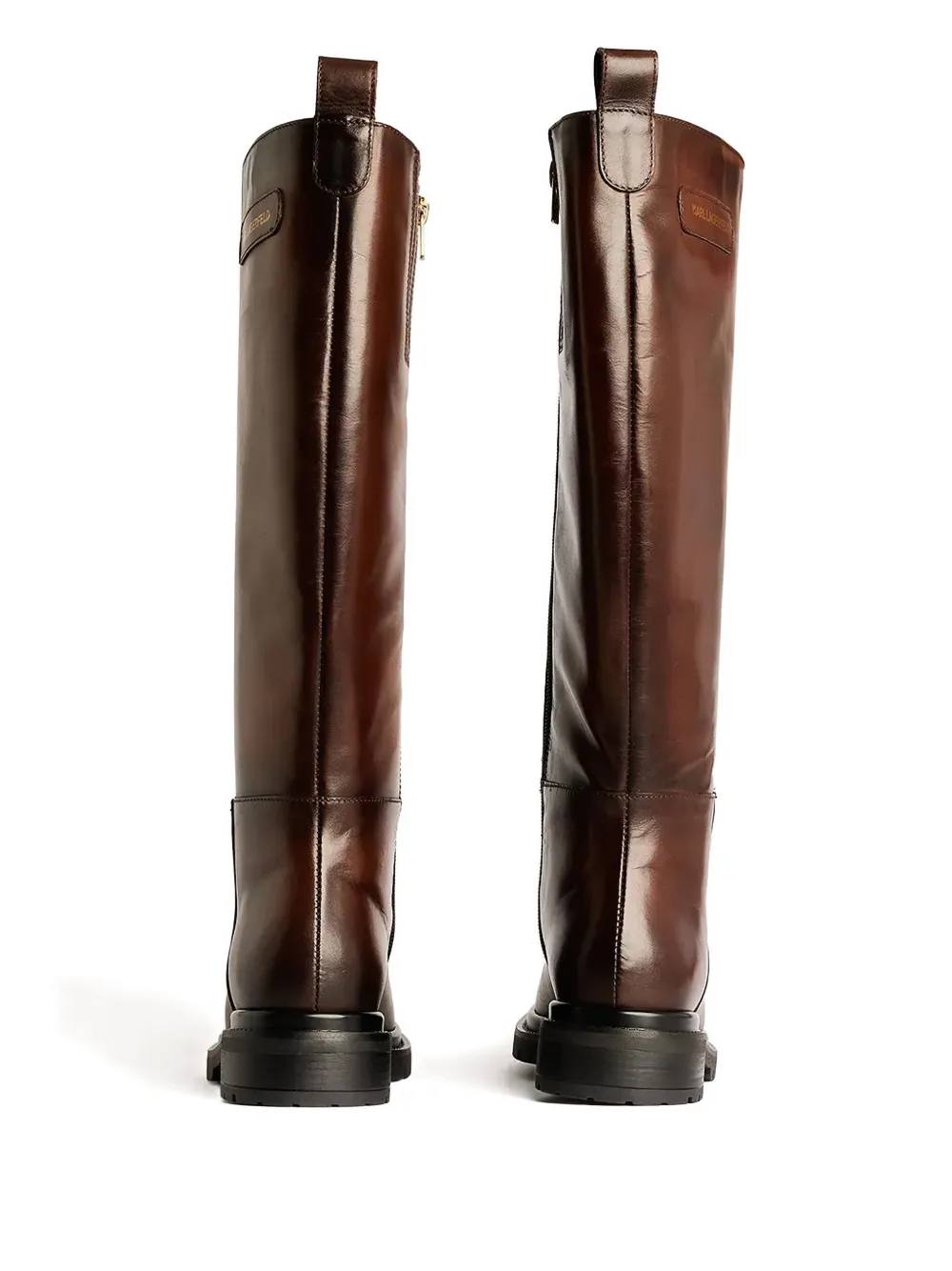 Karl Lagerfeld Laarzen met logopatch Bruin