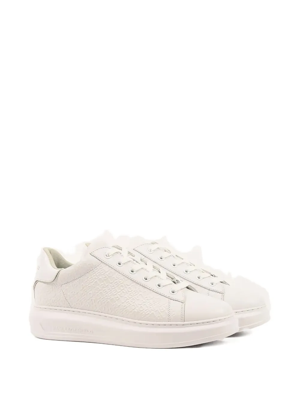 Karl Lagerfeld Kapri Lace-up Sneakers In White