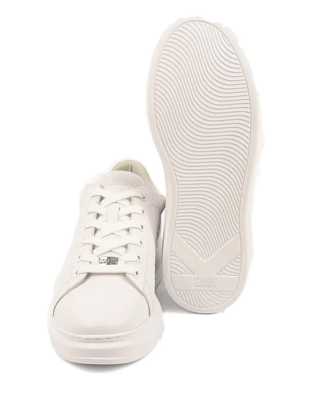 Karl Lagerfeld Kapri Lace-up Sneakers In White