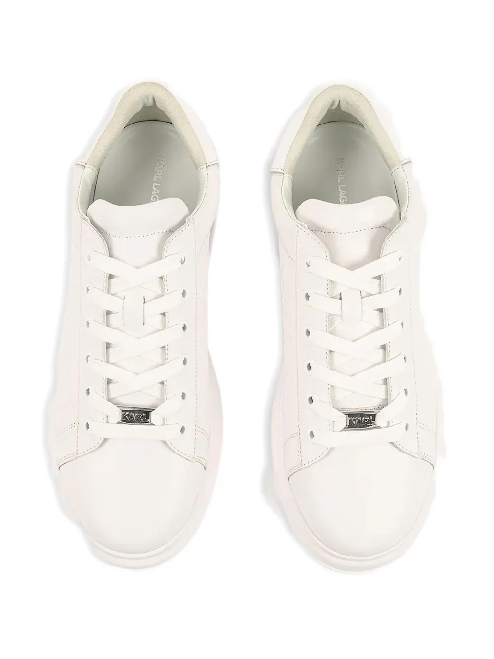 Karl Lagerfeld Kapri Lace-up Sneakers In White
