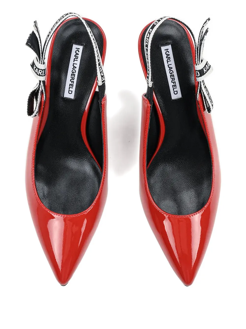 Karl Lagerfeld Sienna Slingback Pumps In Red