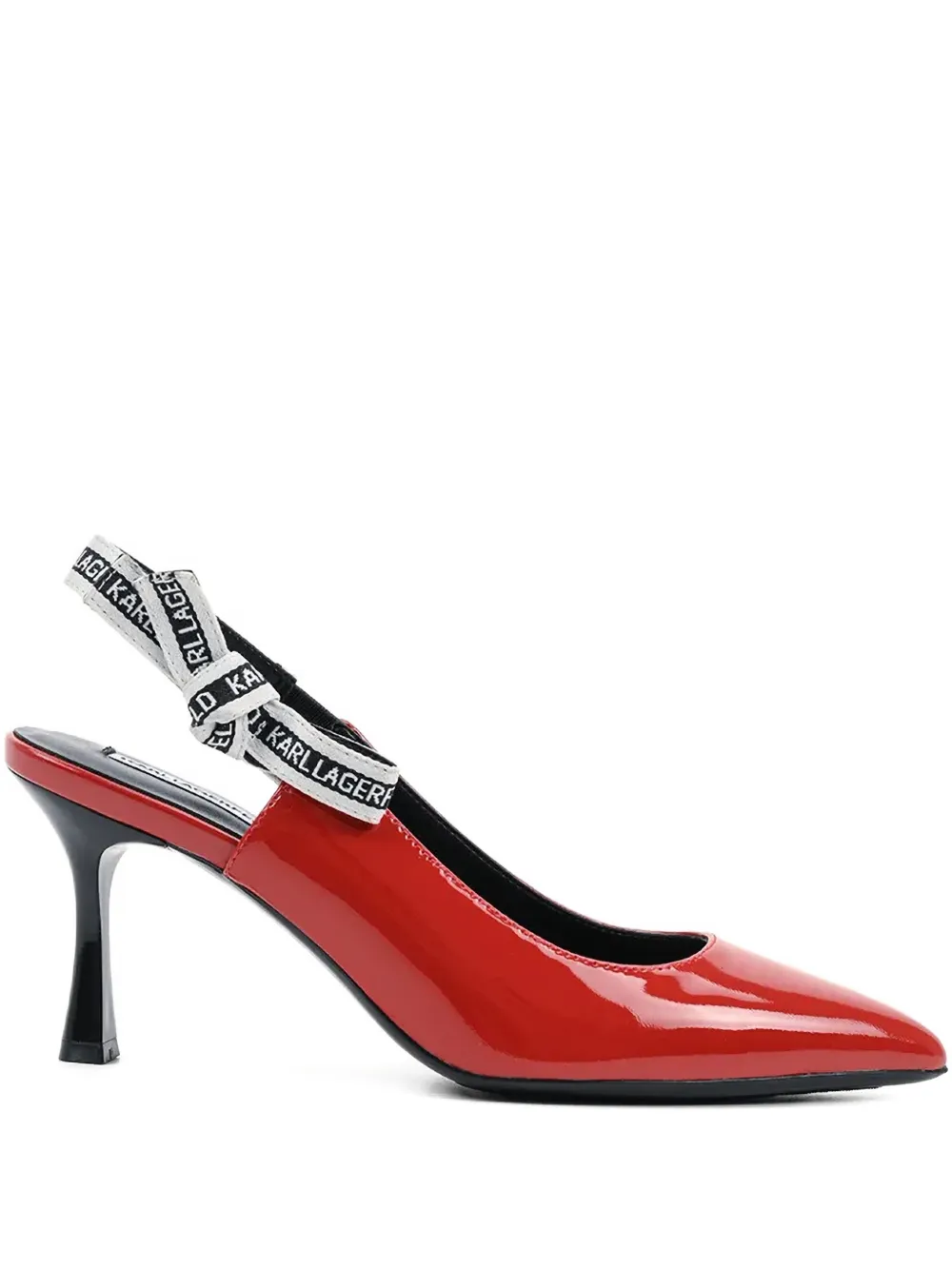 Karl Lagerfeld Sienna Slingback Pumps In Red
