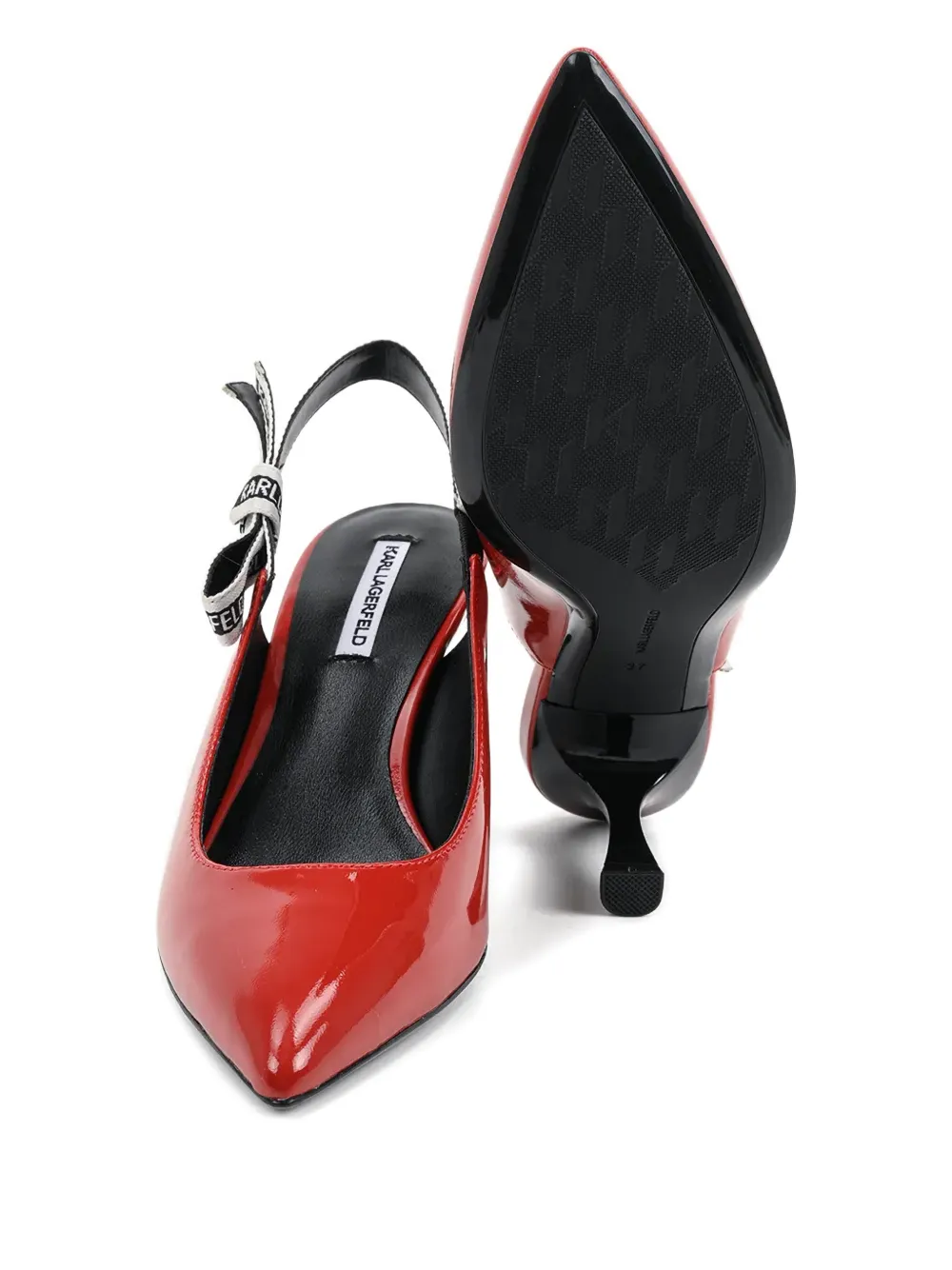 Karl Lagerfeld Sienna Slingback Pumps In Red
