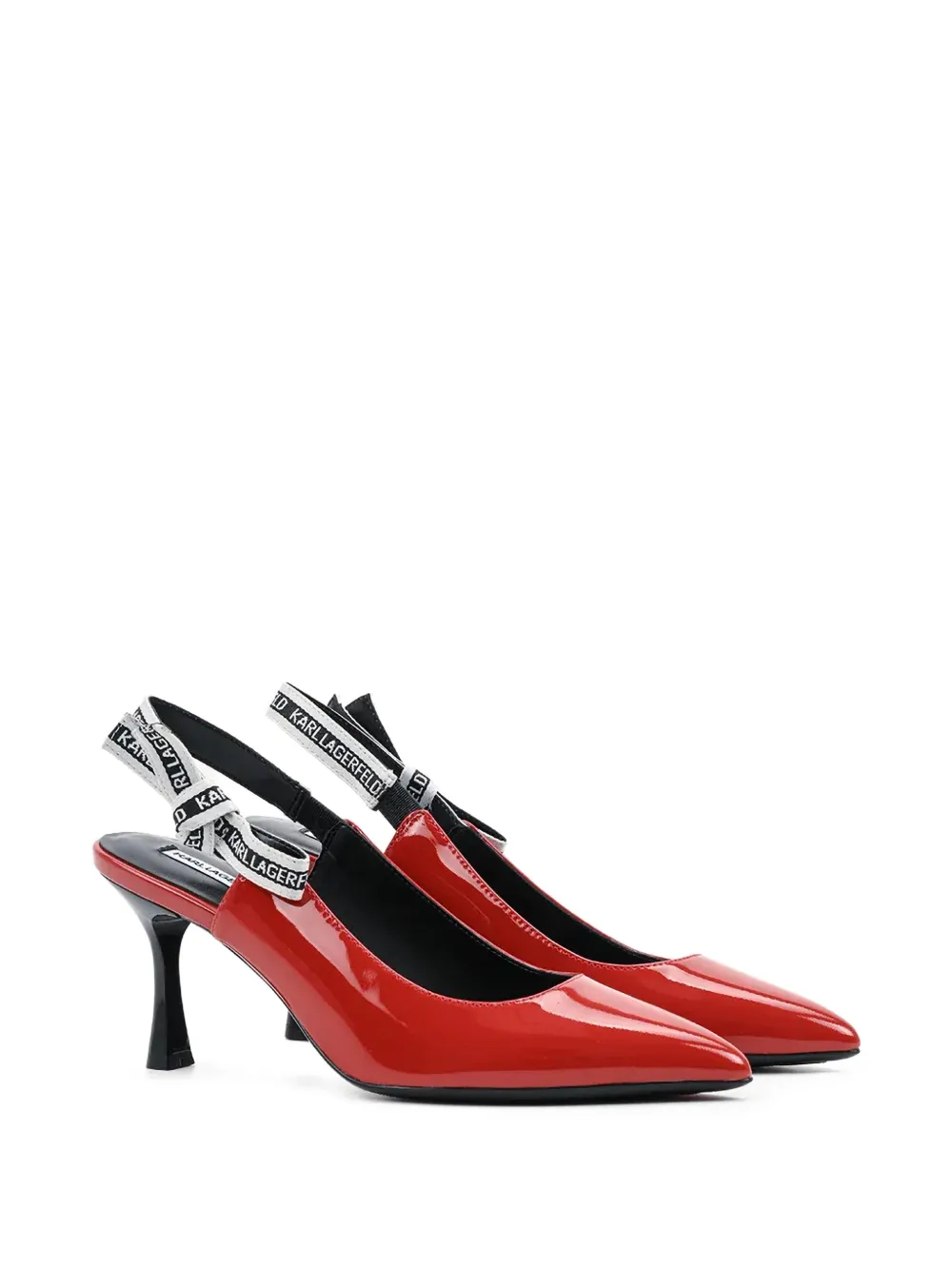  Karl Lagerfeld Sienna Slingback Pumps - Red 
